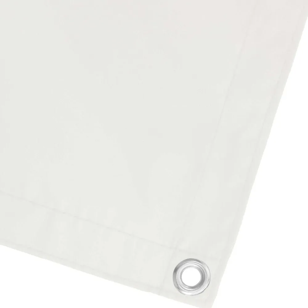 vidaXL Pantalla de Balcón 100 x 1000 cm Tela Oxford Blanco Sale