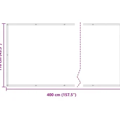 vidaXL Jardín-Pantalla de Balcón 110 x 400 cm Tela Oxford