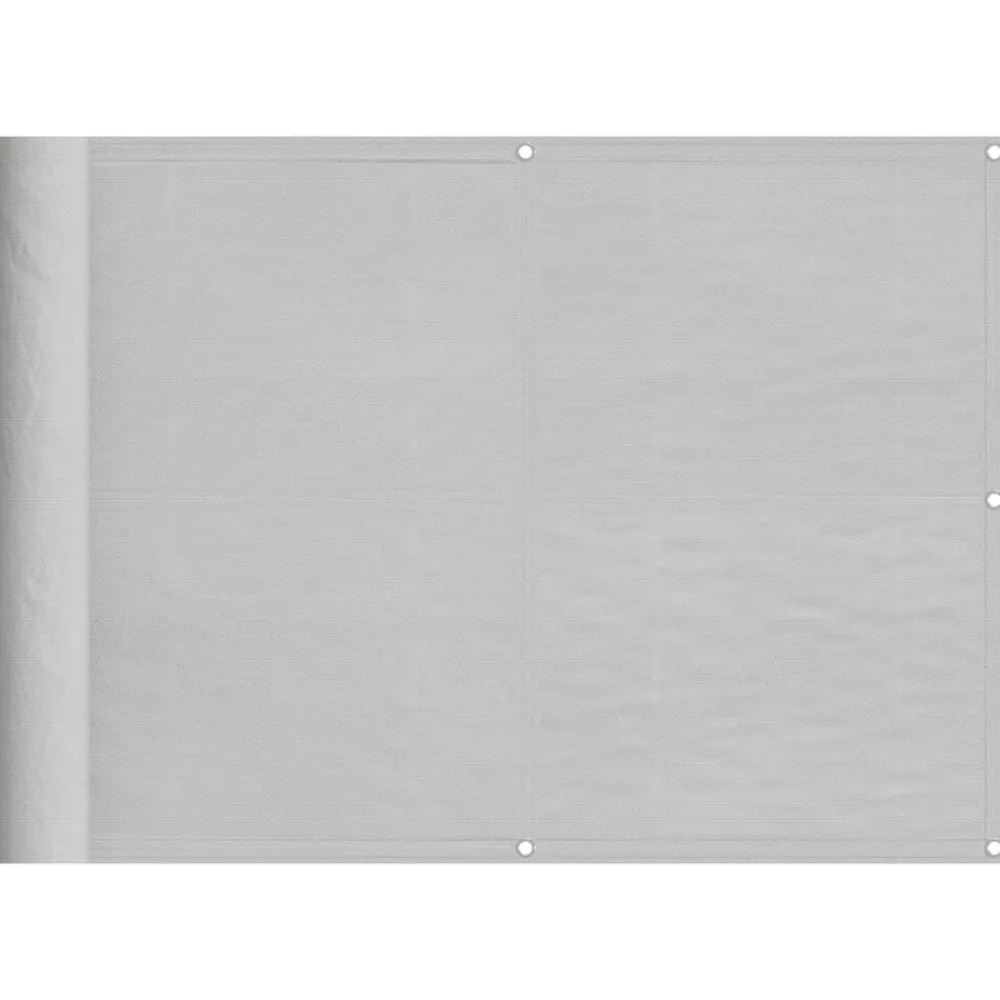 vidaXL Pantalla de balcón 100% poliéster Oxford 75x300 cm Gris claro Online