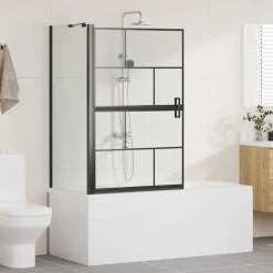 vidaXL Pantalla de ducha de baño Manual 116 x 68 x 128 cm Hot