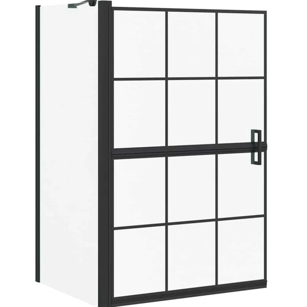 vidaXL Pantalla de ducha de baño Manual 116 x 68 x 128 cm Clearance