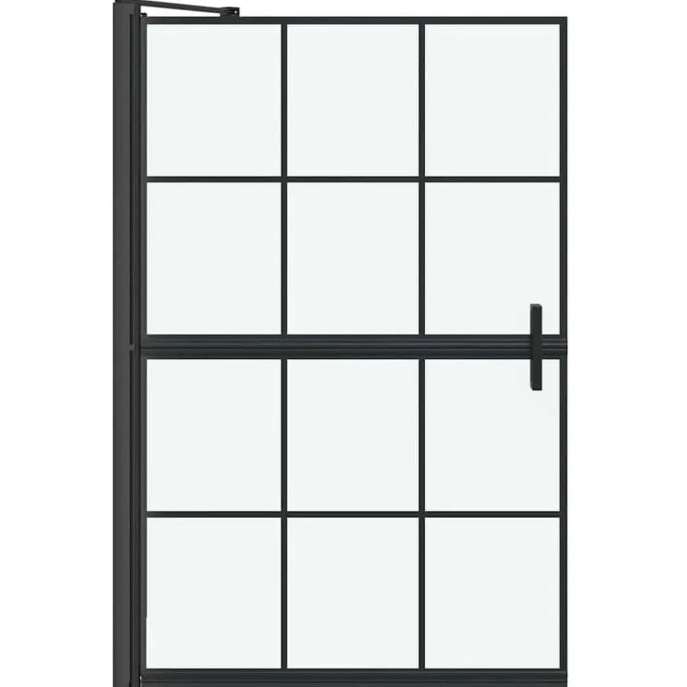 vidaXL Pantalla de ducha de baño Manual 116 x 68 x 128 cm Clearance