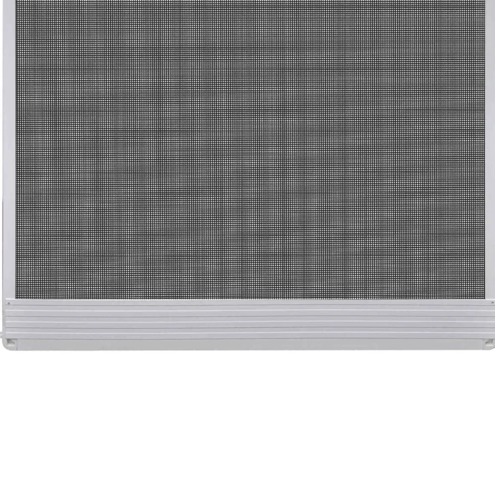 vidaXL Materiales De Construcción-Pantalla de Insectos con Bisagra Manual y Negro 100 x 215 cm