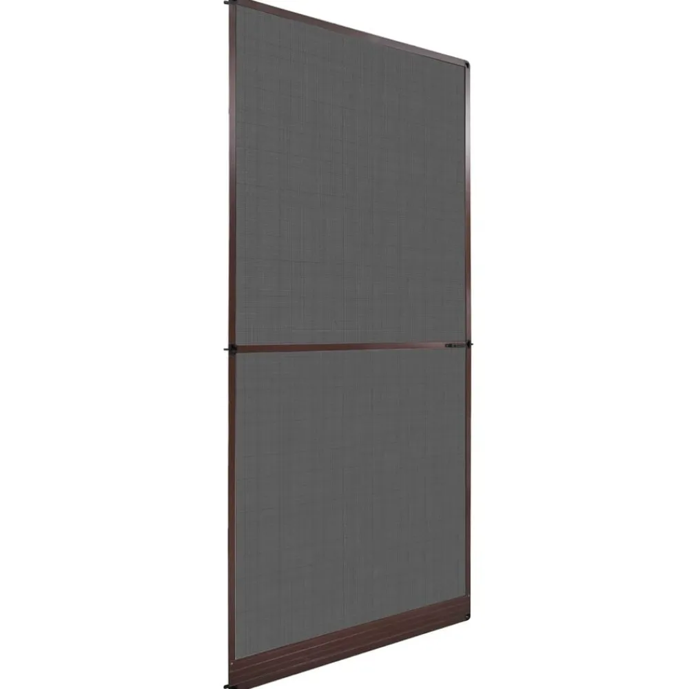 vidaXL Pantalla de Insectos con Bisagra Marrón y Negro 100 x 215 cm Marrón Outlet