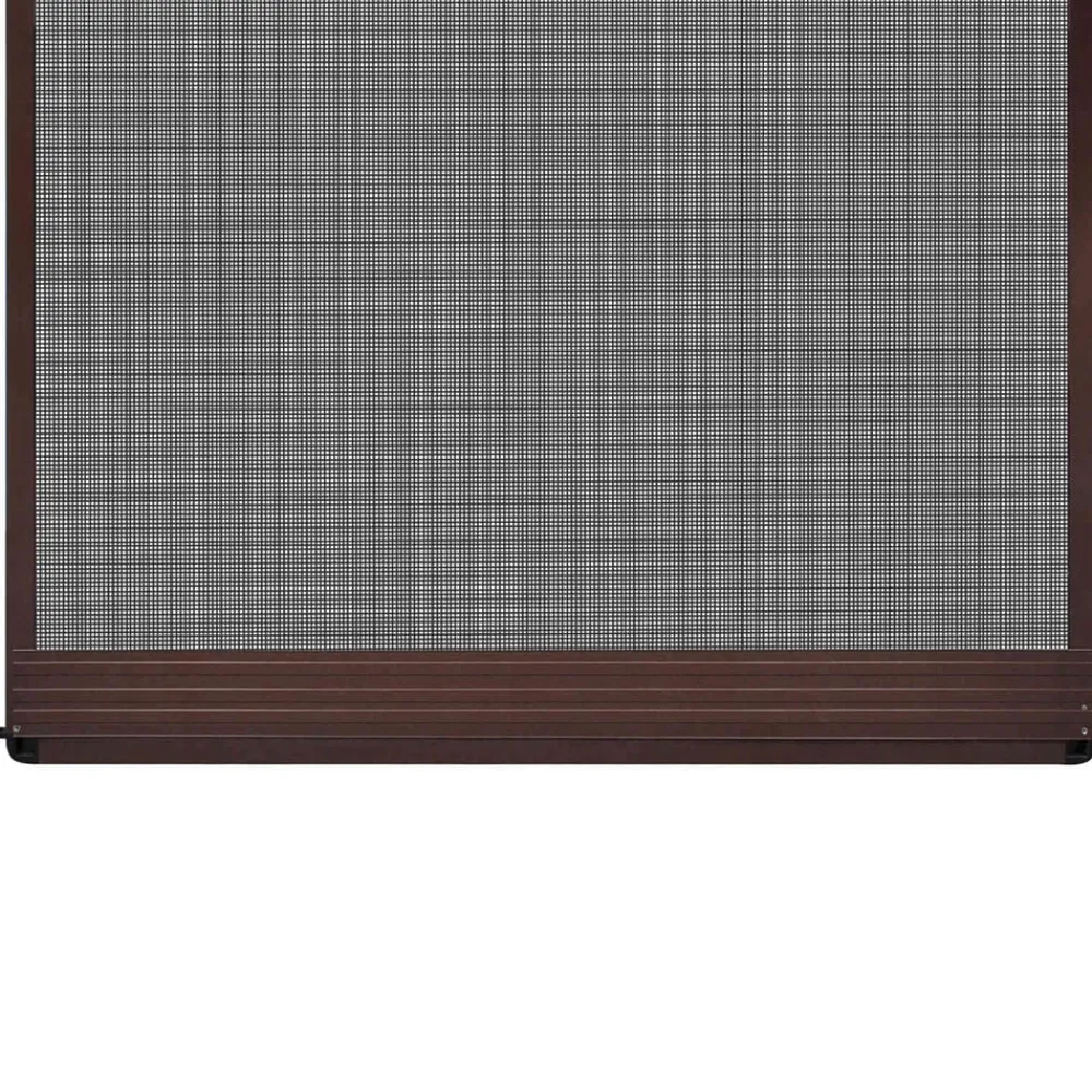 vidaXL Pantalla de Insectos con Bisagra Marrón y Negro 100 x 215 cm Marrón Outlet