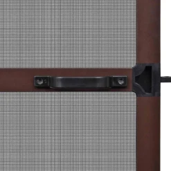 vidaXL Pantalla de Insectos con Bisagra Marrón y Negro 100 x 215 cm Marrón Outlet