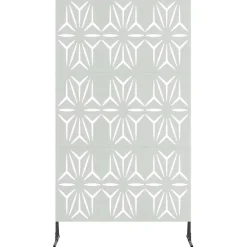 vidaXL Vallas De Jardín-Pantalla de Privacidad Gris 100 x 50 x 180 cm Acero