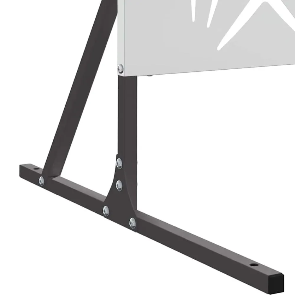 vidaXL Vallas De Jardín-Pantalla de Privacidad Gris 100 x 50 x 180 cm Acero