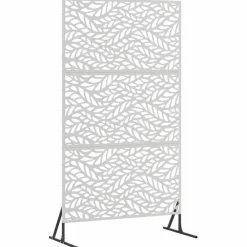 vidaXL Vallas De Jardín-Pantalla de Privacidad Gris 100 x 50 x 180 cm Acero