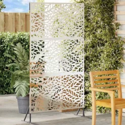 vidaXL Vallas De Jardín-Pantalla de Privacidad Gris 100 x 50 x 180 cm Acero