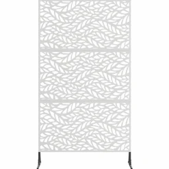 vidaXL Vallas De Jardín-Pantalla de Privacidad Gris 100 x 50 x 180 cm Acero