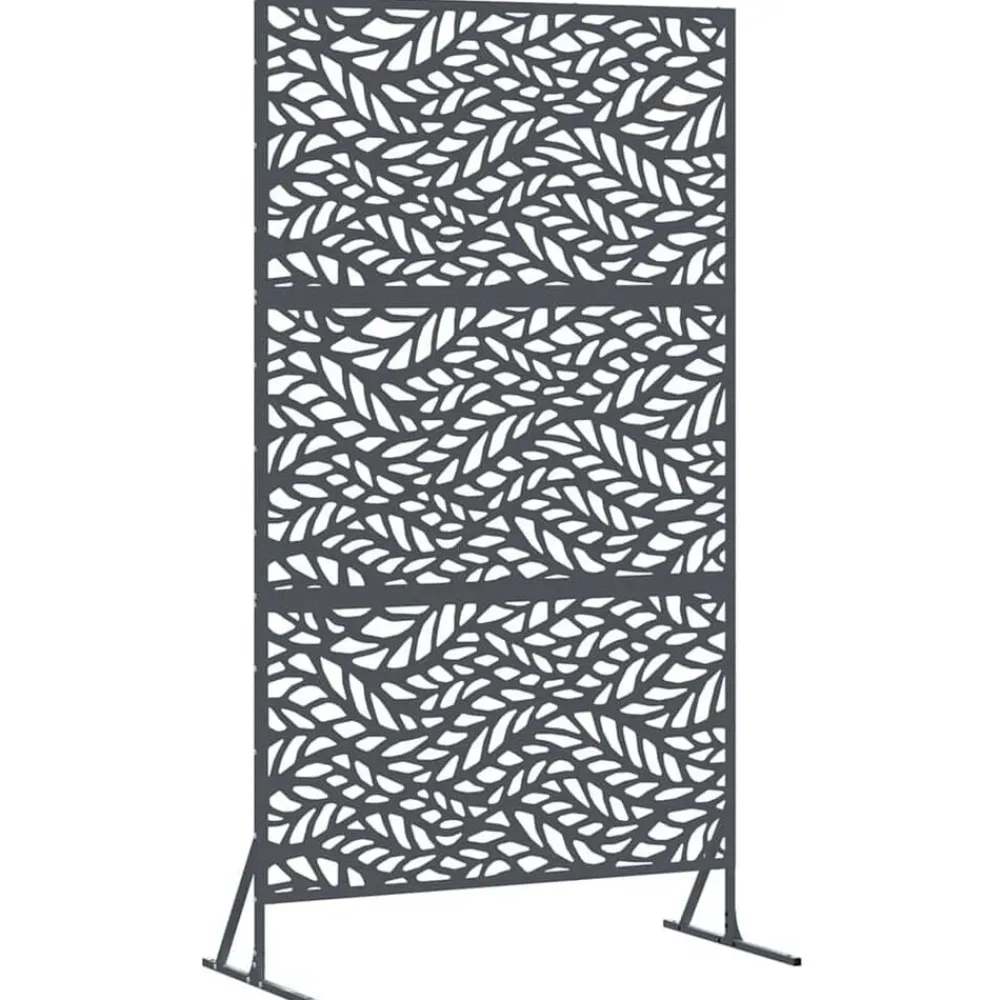 vidaXL Vallas De Jardín-Pantalla de Privacidad Antracita 100 x 50 x 180 cm Acero