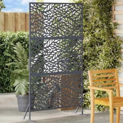 vidaXL Vallas De Jardín-Pantalla de Privacidad Antracita 100 x 50 x 180 cm Acero