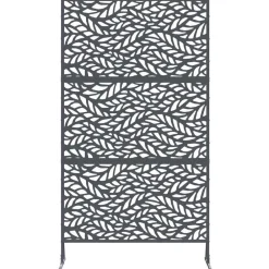 vidaXL Vallas De Jardín-Pantalla de Privacidad Antracita 100 x 50 x 180 cm Acero