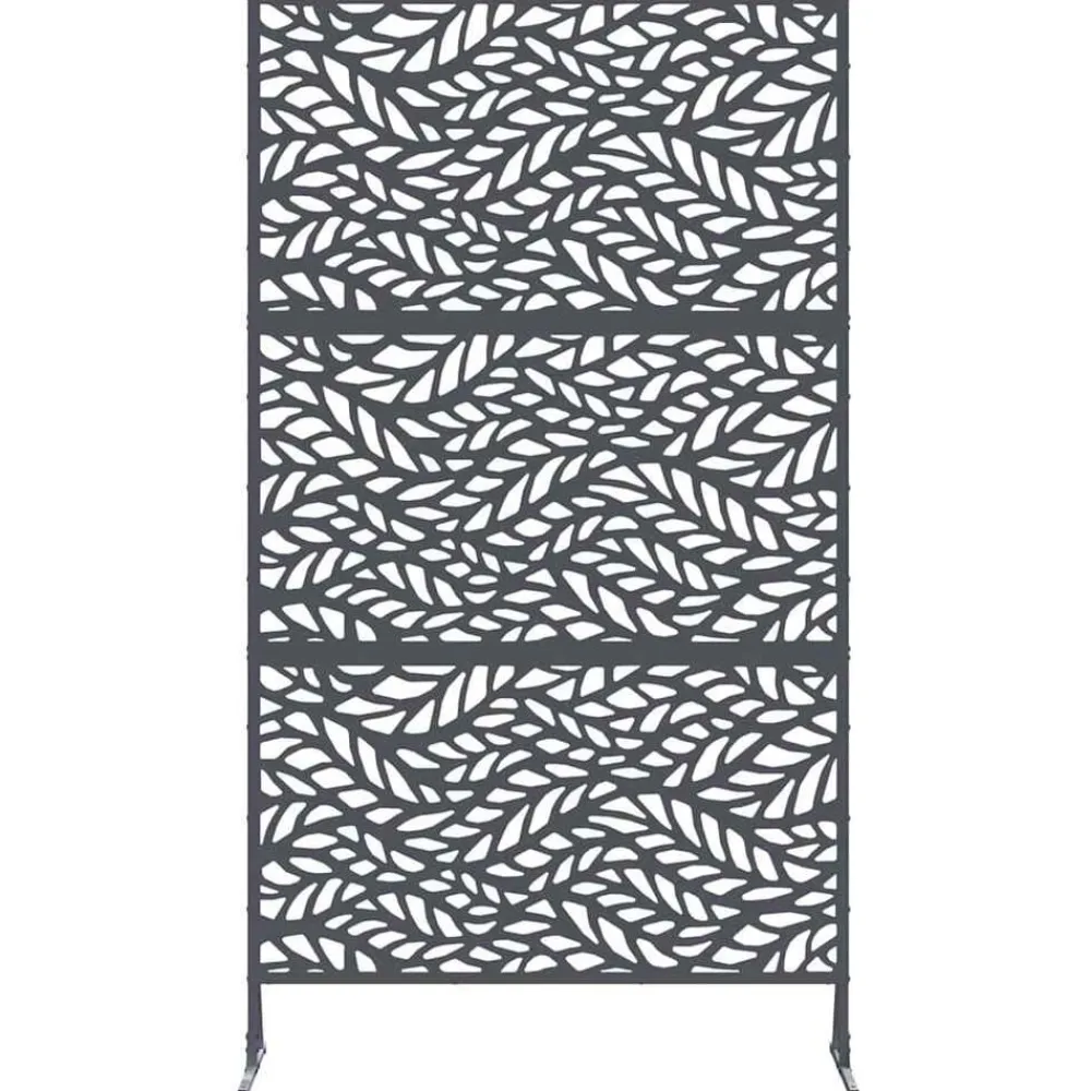 vidaXL Vallas De Jardín-Pantalla de Privacidad Antracita 100 x 50 x 180 cm Acero