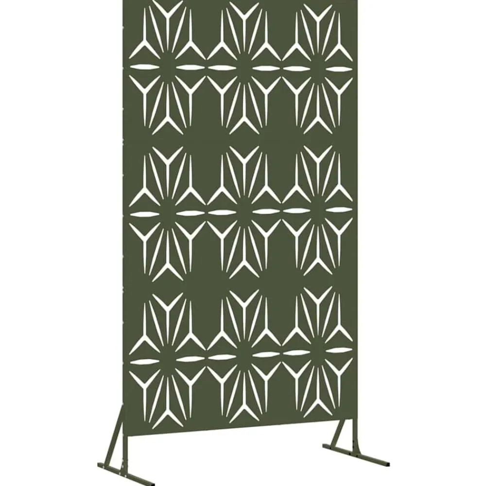 vidaXL Vallas De Jardín-Pantalla de Privacidad Oliva 100 x 50 x 180 cm Acero