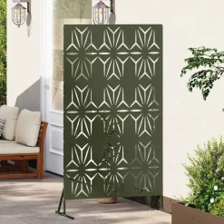 vidaXL Vallas De Jardín-Pantalla de Privacidad Oliva 100 x 50 x 180 cm Acero