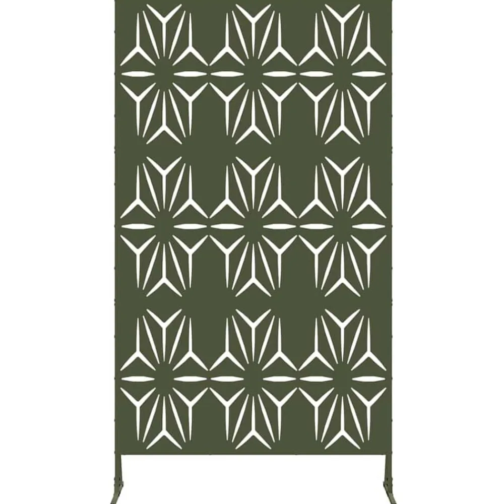 vidaXL Vallas De Jardín-Pantalla de Privacidad Oliva 100 x 50 x 180 cm Acero