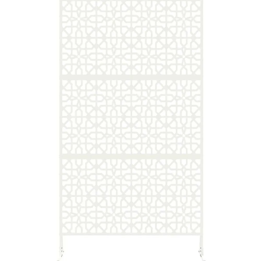 vidaXL Pantalla de Privacidad 100 x 50 x 180 cm Acero White Outlet