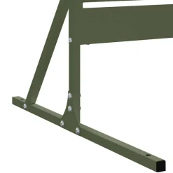 vidaXL Pantalla de Privacidad Oliva 100 x 50 x 180 cm Acero Verde oliva Sale