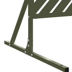 vidaXL Pantalla de Privacidad Oliva 100 x 50 x 180 cm Acero Verde oliva Discount