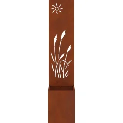 vidaXL Decoración-Pantalla de Privacidad para Jardín Calado Oxidado 32 x 140 cm