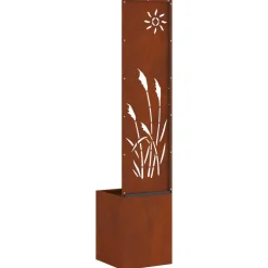 vidaXL Decoración-Pantalla de Privacidad para Jardín Calado Oxidado 32 x 140 cm