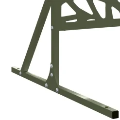 vidaXL Pantalla de Privacidad Oliva 100 x 50 x 180 cm Acero Verde oliva Discount