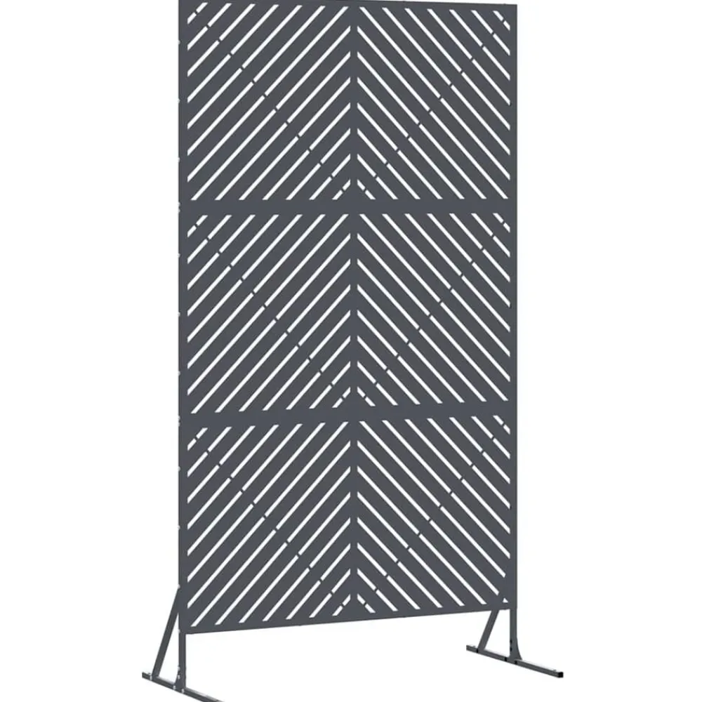 vidaXL Pantalla de Privacidad Antracita 100 x 50 x 180 cm Acero Gris antracita Hot