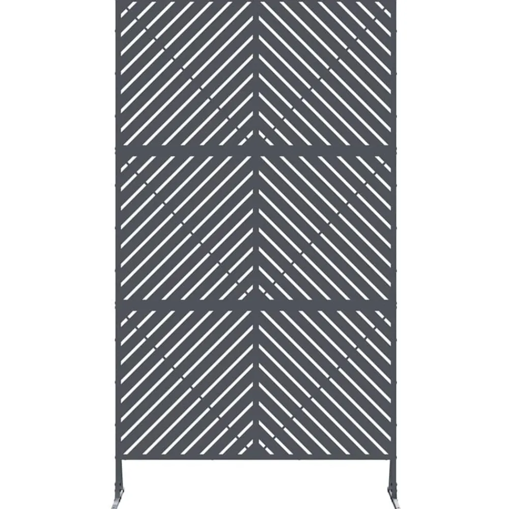 vidaXL Pantalla de Privacidad Antracita 100 x 50 x 180 cm Acero Gris antracita Hot