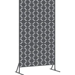 vidaXL Vallas De Jardín-Pantalla de Privacidad Antracita 100 x 50 x 180 cm Acero
