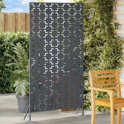vidaXL Vallas De Jardín-Pantalla de Privacidad Antracita 100 x 50 x 180 cm Acero