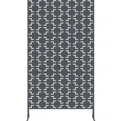 vidaXL Vallas De Jardín-Pantalla de Privacidad Antracita 100 x 50 x 180 cm Acero