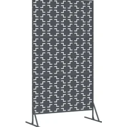 vidaXL Vallas De Jardín-Pantalla de Privacidad Antracita 100 x 50 x 180 cm Acero
