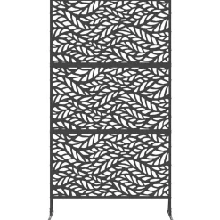 vidaXL Pantalla de Privacidad 100 x 50 x 180 cm Acero Negro Online