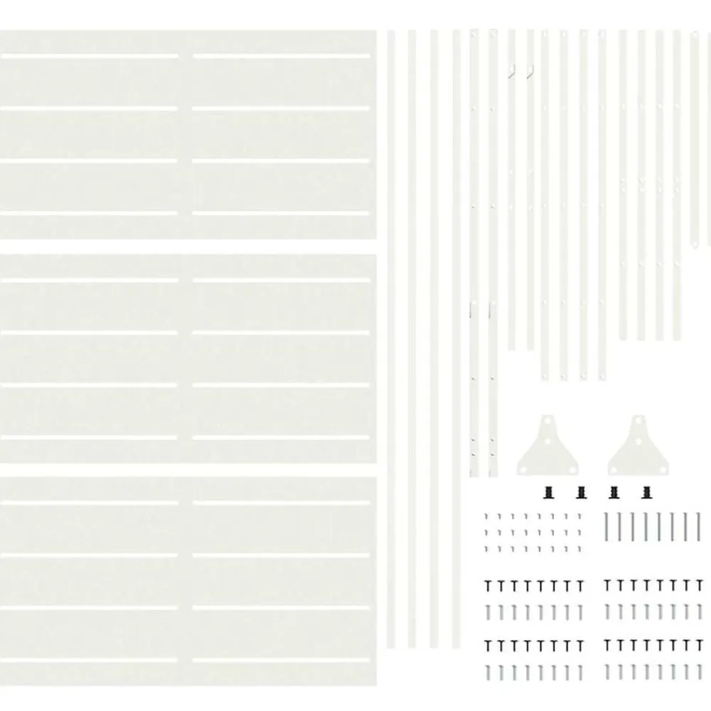 vidaXL Vallas De Jardín-Pantalla de Privacidad 100 x 50 x 180 cm Acero