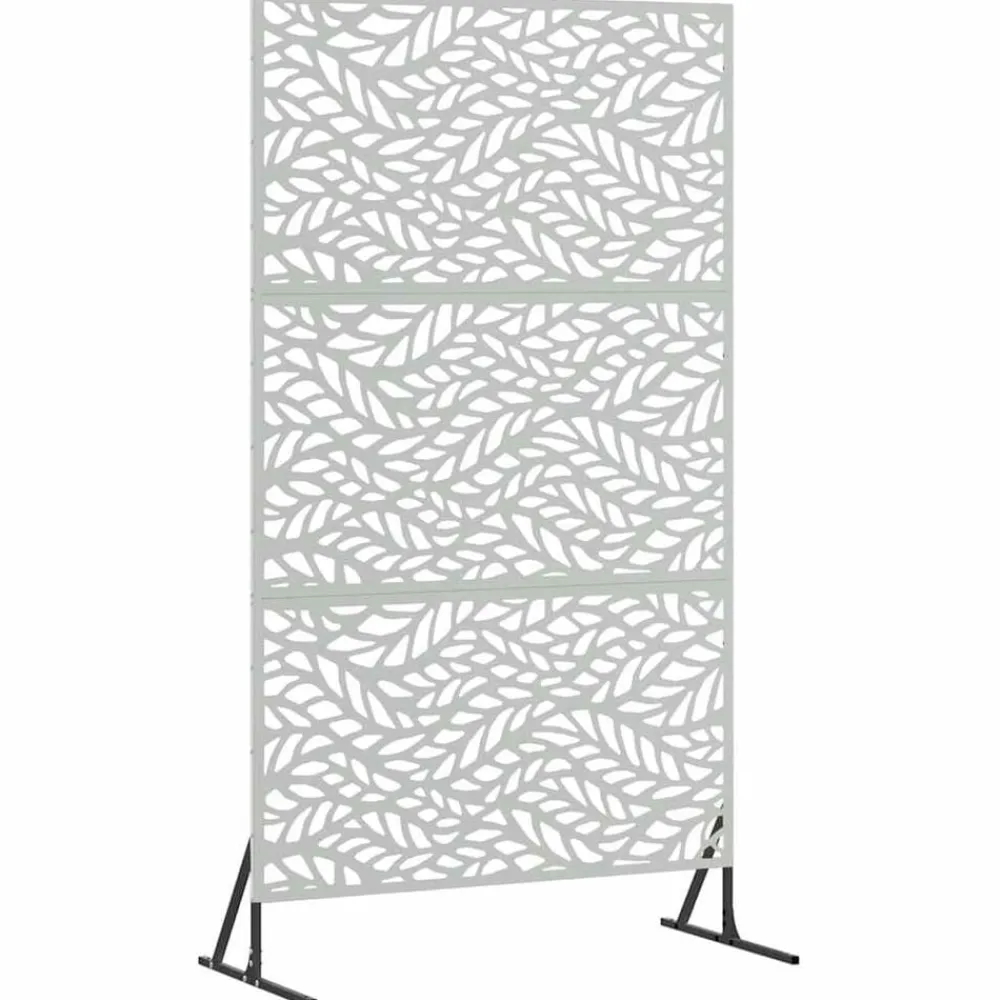 vidaXL Vallas De Jardín-Pantalla de Privacidad Gris 100 x 50 x 180 cm Acero
