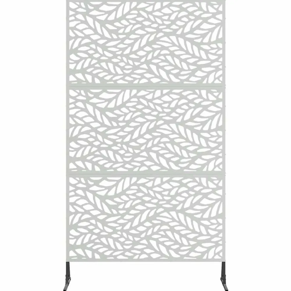 vidaXL Vallas De Jardín-Pantalla de Privacidad Gris 100 x 50 x 180 cm Acero