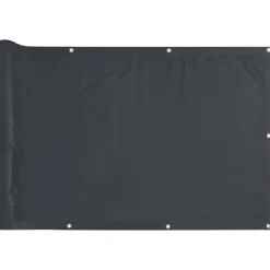 vidaXL Pantalla de privacidad de balcón PVC gris 300x75 cm Antracita Outlet