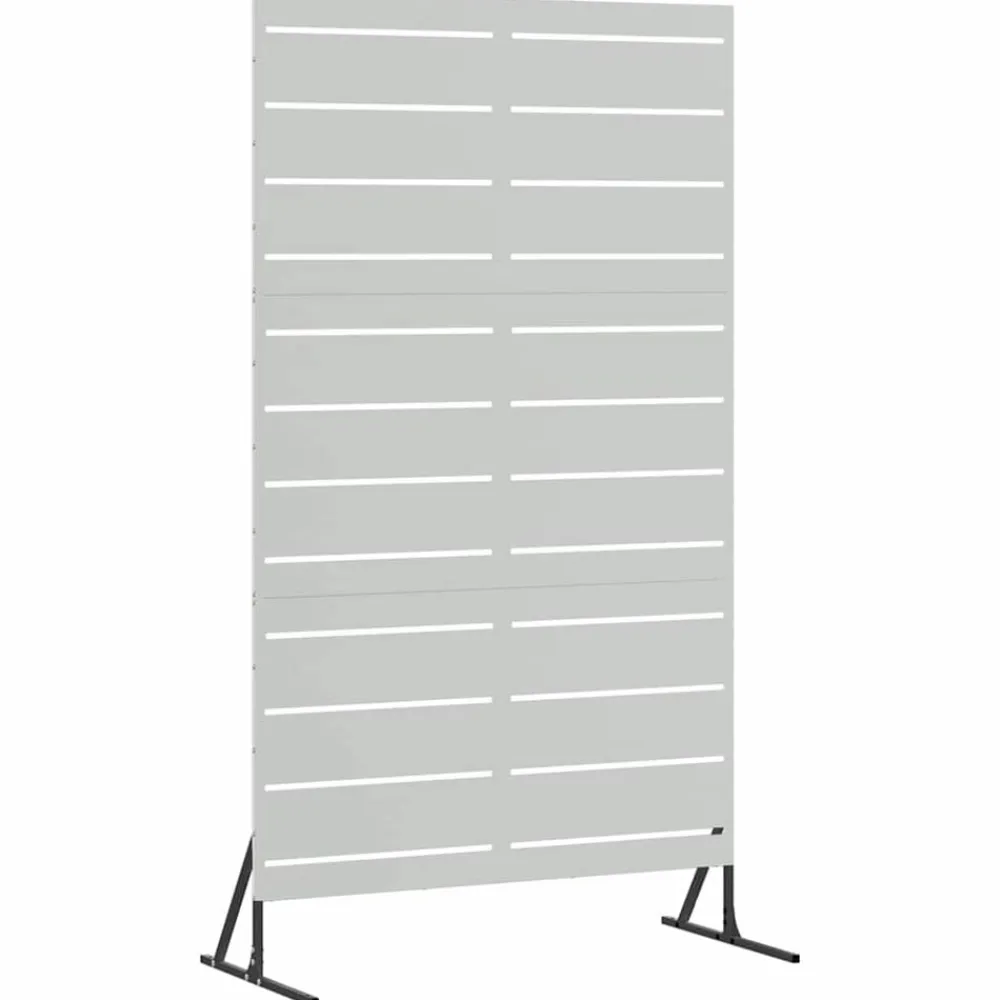 vidaXL Pantalla de Privacidad Gris 100 x 50 x 180 cm Acero Acero galvanizado