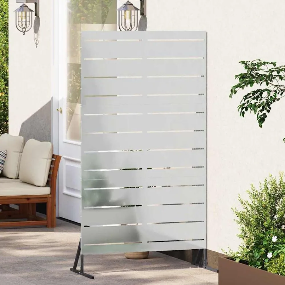 vidaXL Pantalla de Privacidad Gris 100 x 50 x 180 cm Acero Acero galvanizado