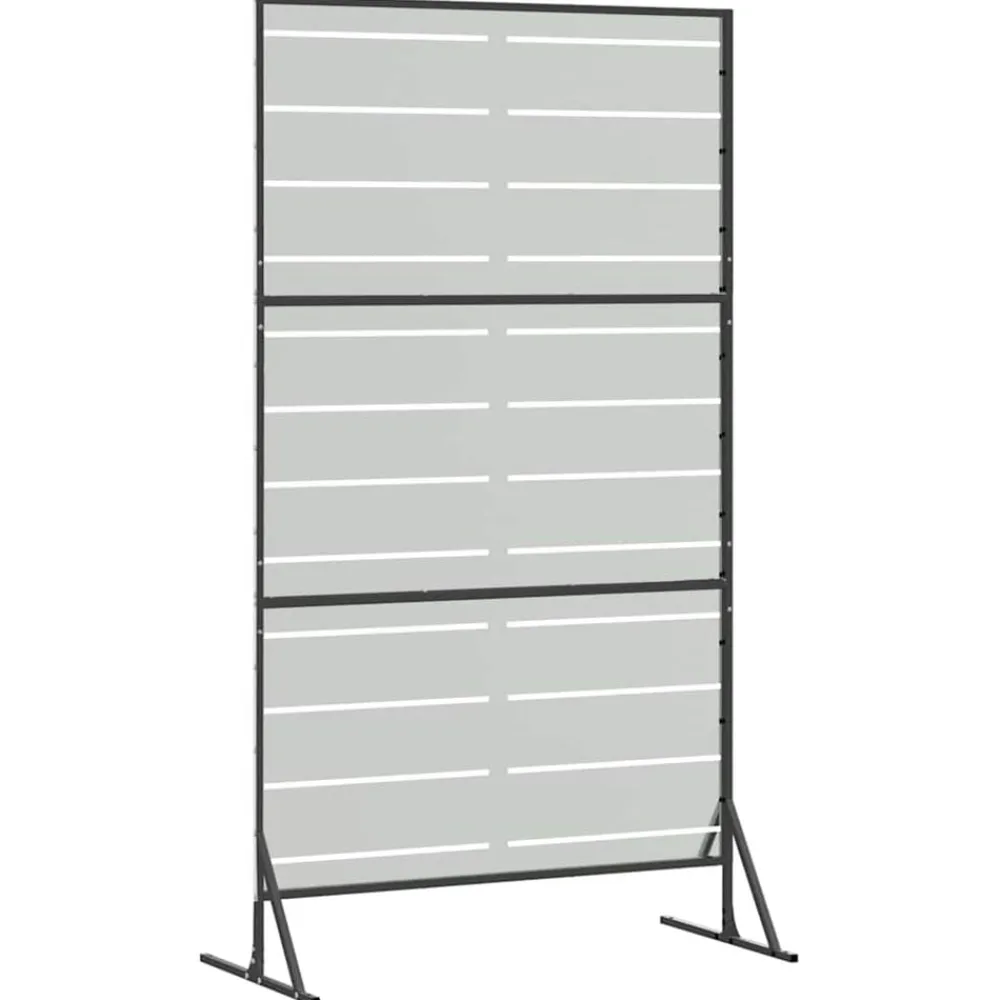 vidaXL Pantalla de Privacidad Gris 100 x 50 x 180 cm Acero Acero galvanizado