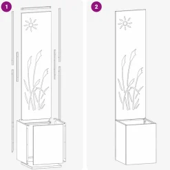 vidaXL Decoración-Pantalla de Privacidad para Jardín Calado 32 x 140 cm