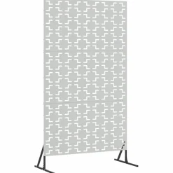 vidaXL Pantalla de Privacidad Gris 100 x 50 x 180 cm Acero Acero galvanizado Outlet