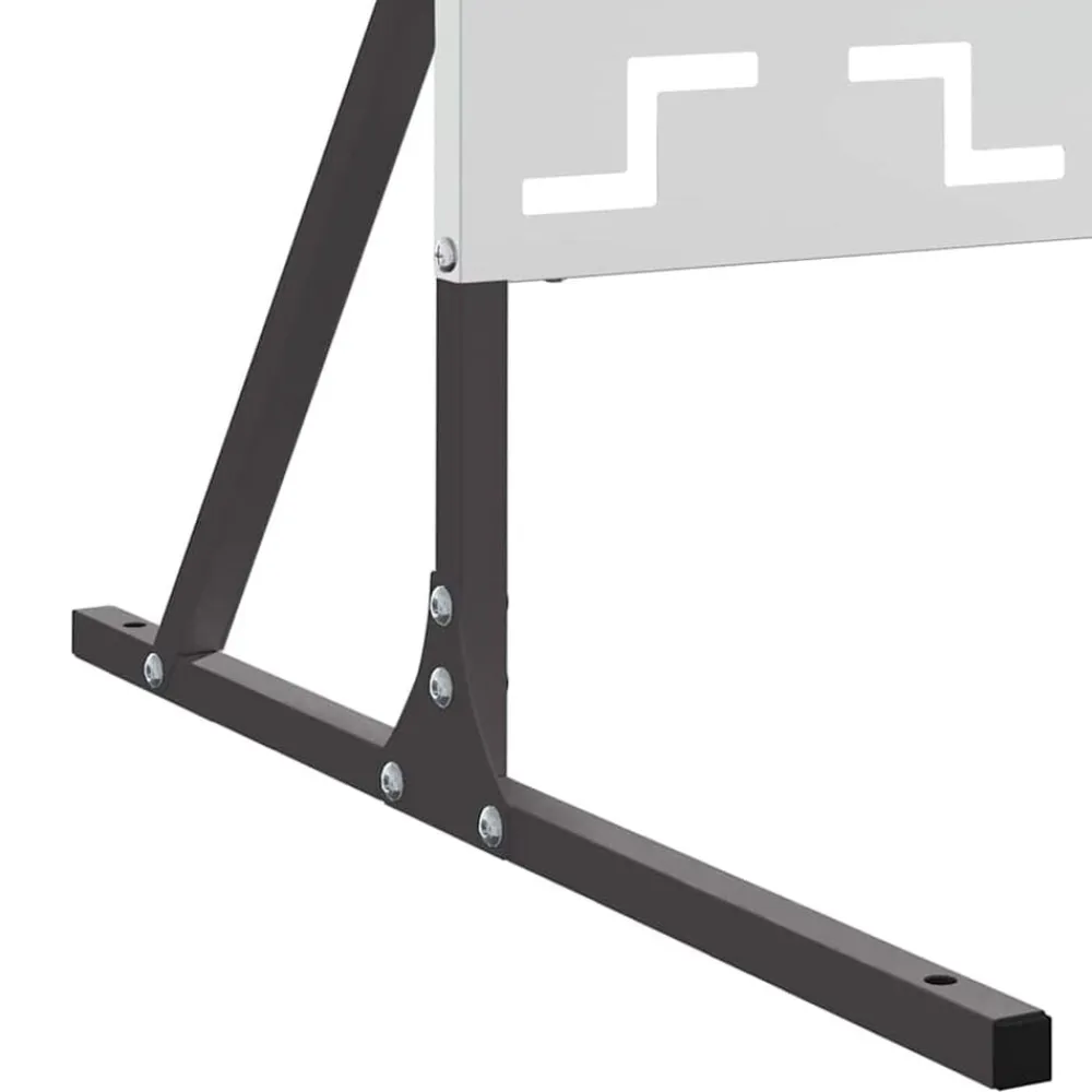 vidaXL Pantalla de Privacidad Gris 100 x 50 x 180 cm Acero Acero galvanizado Outlet
