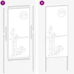 vidaXL Decoración-Pantalla de Privacidad para Jardín 50 x 140 cm