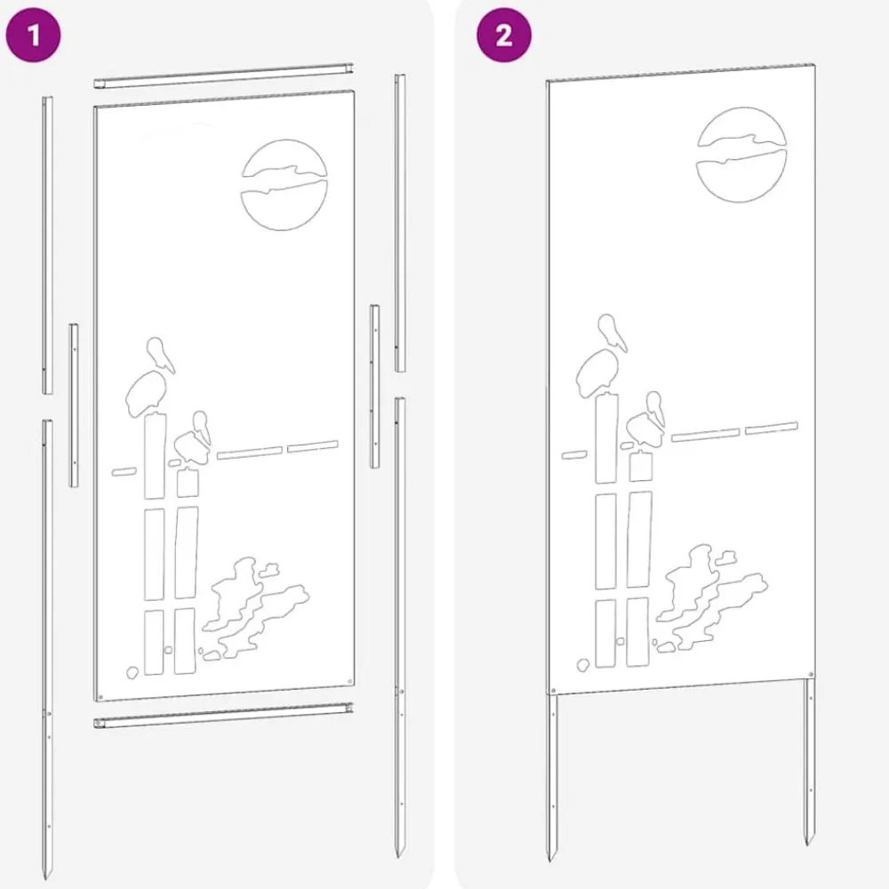 vidaXL Decoración-Pantalla de Privacidad para Jardín 50 x 140 cm