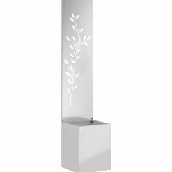 vidaXL Decoración-Pantalla de Privacidad para Jardín Plateado 32 x 32 x 150 cm