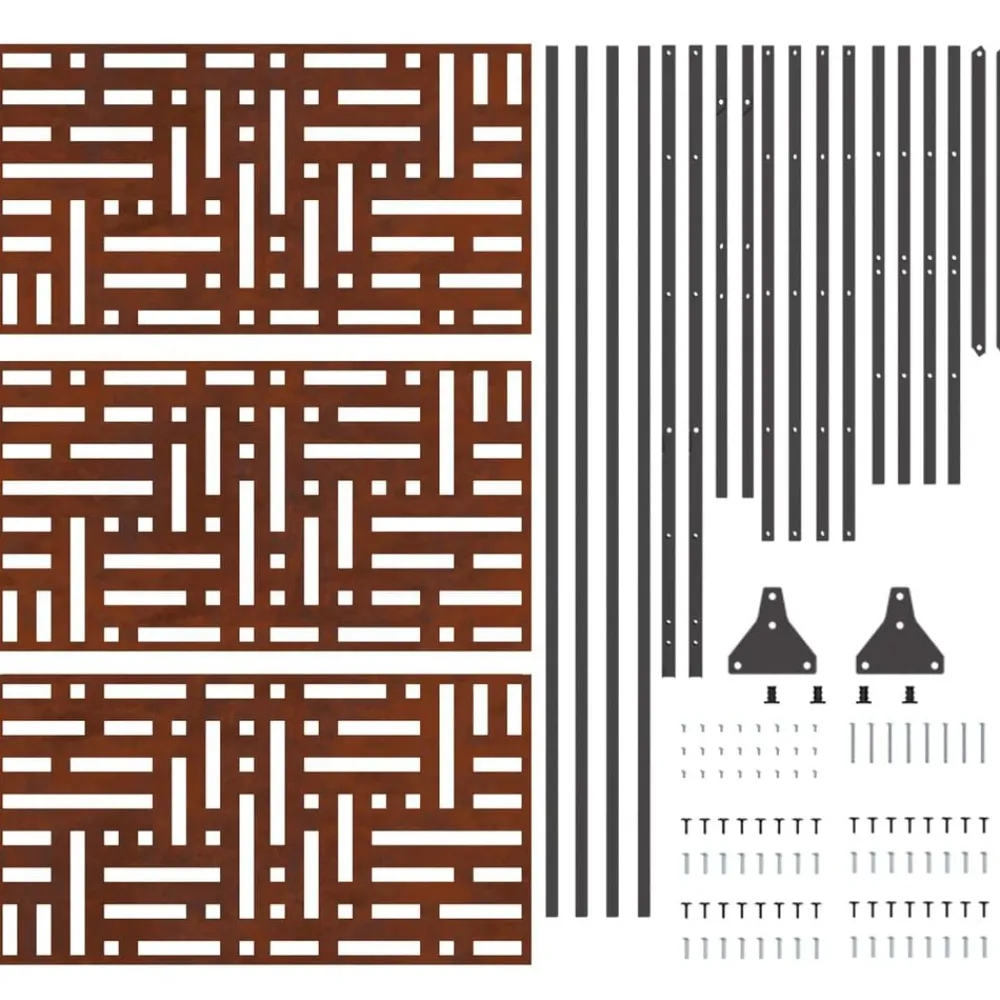 vidaXL Vallas De Jardín-Pantalla de Privacidad Gris 100 x 50 x 180 cm