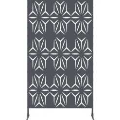 vidaXL Vallas De Jardín-Pantalla de Privacidad Antracita 100 x 50 x 180 cm Acero